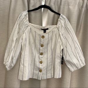 NWT Striped Blouse!